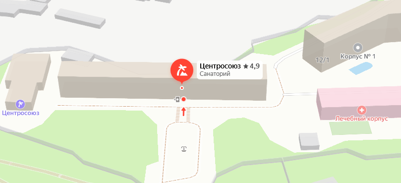 Санаторий «Центросоюз» на карте 